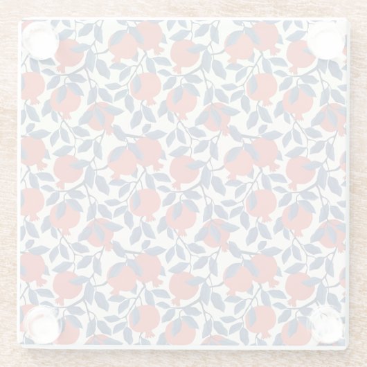 ザクロ ガラスコースター (裏面)