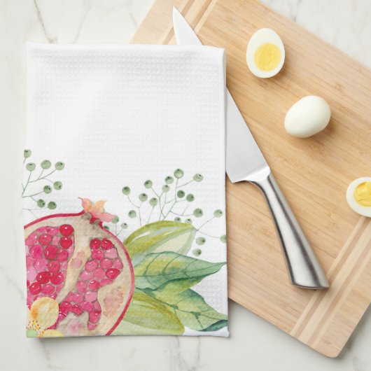 ザクロ キッチンタオル (四つ折り)