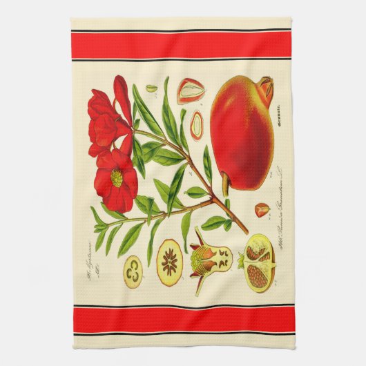 ザクロ キッチンタオル (縦)