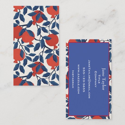 ザクロ コーリングカード (正面/裏面)