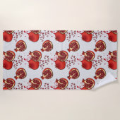 ザクロ ビーチタオル (正面)