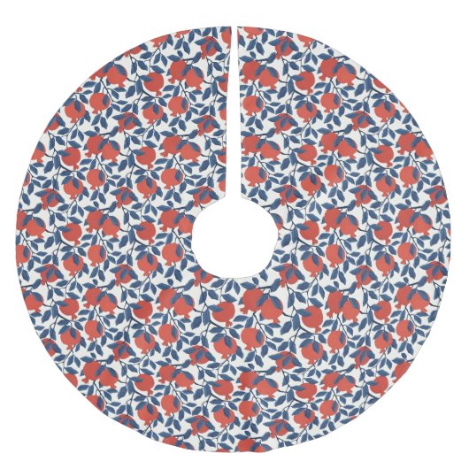 ザクロ ブラッシュドポリエステルツリースカート (正面)