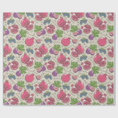 ザクロ ラッピングペーパー (フラット)