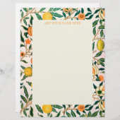 「ザクロ」付きウィリアム・モリス・レターヘッド レターヘッド (正面/裏面)