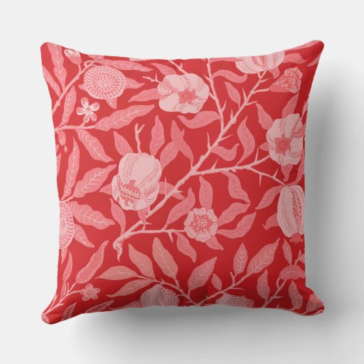 ザクロ（赤/ピンク） クッション (裏面)