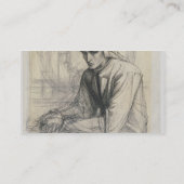 ザクロ、c.1852を握る黙想のDante 名刺 (裏面)