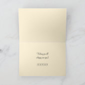 ザクロ- Rosh Hashanaの挨拶状 シーズンカード (内部)