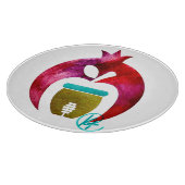 ザクロApple Honey Art Rosh Hashana Chalah カッティングボード (角)