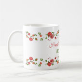 ザクロRosh Hashanah新年おめでとう コーヒーマグカップ (左)