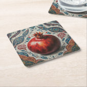 ザクロYaldaコースター スクエアペーパーコースター (アングル)