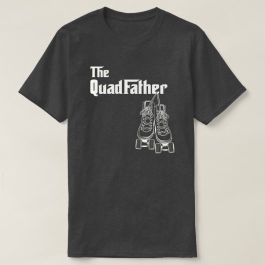 ザクワッドファーザーローラースケートで滑るデザイン Tシャツ (デザイン正面)