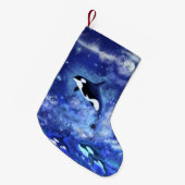 ザクールオンブルーフルムーンクリスマスストッキング スモールクリスマスストッキング (正面 (吊り時))