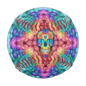 ザクールヴィンテージ万華鏡のように千変万化するパターン 野球ボール (裏面)