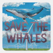 ザク救ジラ風車エネルギー スクエアシール (正面)