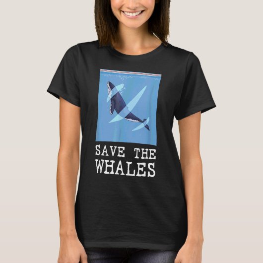 ザク救ジラ食品保管バッグホエールコンサバーティ Tシャツ (正面)