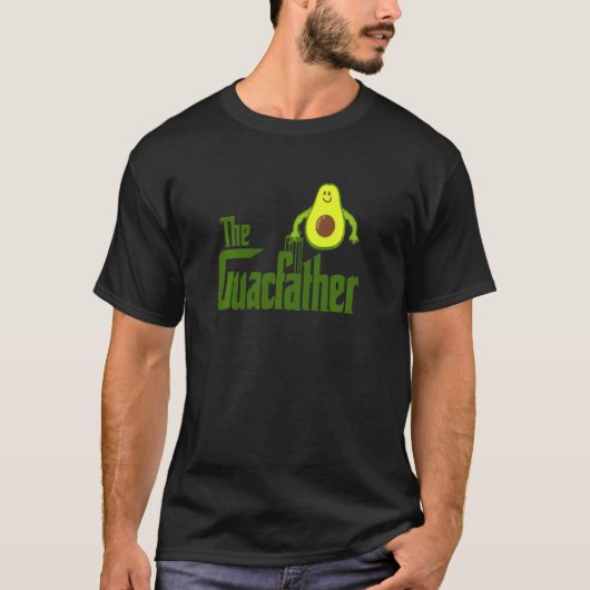 ザグアクの父グアカモレおもしろいアボカドの恋人 Tシャツ (正面)
