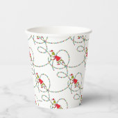 ザグインチ |クリスマスライトパターン 紙コップ (正面)