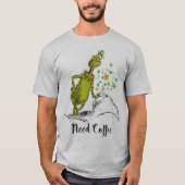 ザグインチ |コーヒおもしろいーが必要 Tシャツ (正面)