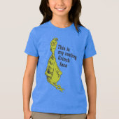 ザグインチ |静止おもしろいグラインチ顔 トライブレンドＴシャツ (正面)