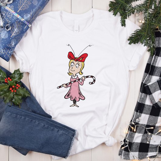 ザグインチ | Cindy-Lou Who – キャンディーケーンを持つ Tシャツ
