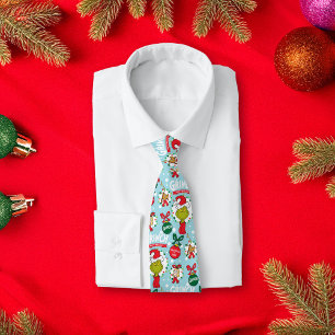 ザグインチ   Happy Wholidays Pattern ネクタイ