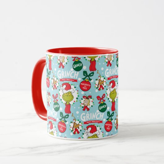 ザグインチ | Happy Wholidays Pattern マグカップ (正面左)