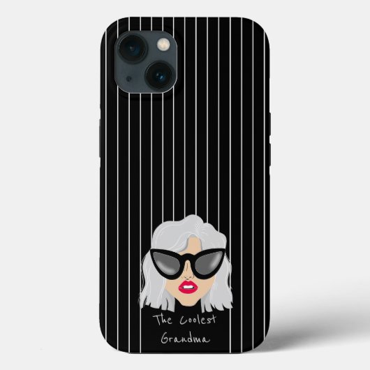 ザグクールレンズ付き名前をカスタムする Case-Mate iPhoneケース (裏面)