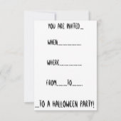 ザグッドウィッチハローウィンパーティ招待状 招待状 (裏面)