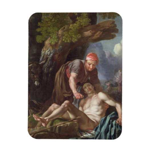 ザグッドサマリア人c.1751-52 (キャンバス上の油) マグネット (縦)