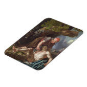 ザグッドサマリア人c.1751-52 (キャンバス上の油) マグネット (左側)