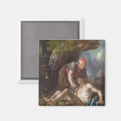 ザグッドサマリア人c.1751-52 (キャンバス上の油) マグネット (正面/裏面)
