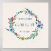 ザグッドシェパードフラワーリースポスター ポスター (正面)