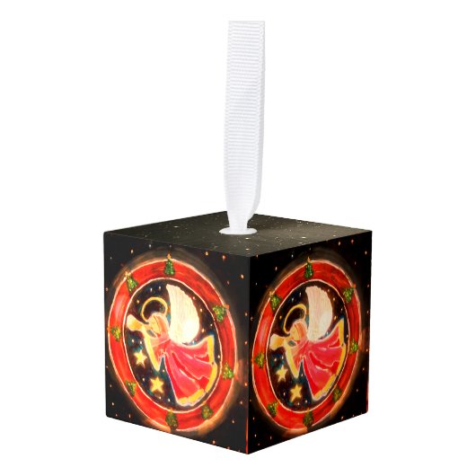 ザグッドニューズエンジェルオーナメント キューブオーナメント (正面アングル)