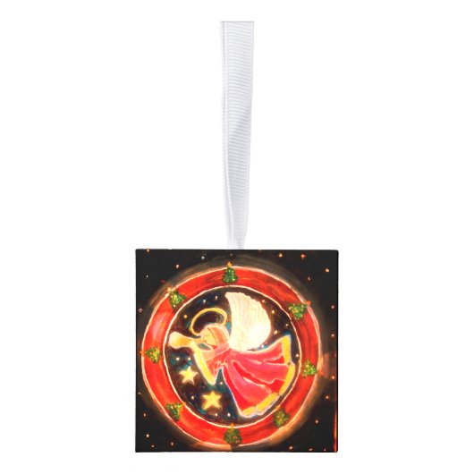 ザグッドニューズエンジェルオーナメント キューブオーナメント (右)