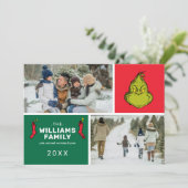ザグラインクリスマスファミリーフォトコラージュ シーズンカード (スタンド正面)