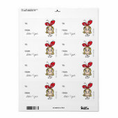 ザグラインシンディルーWho |クリスマス – 差出人   ラベル (フルシート)