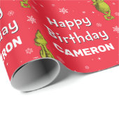 ザグラインスノーフレーク誕生日 ラッピングペーパー (ロールコーナー)