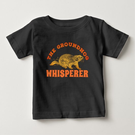 ザグラウンドホッグのウィスパー – Groundhog Day ベビーTシャツ (正面)