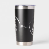 ザグラブシャックブラック 保温保冷タンブラー (左面)