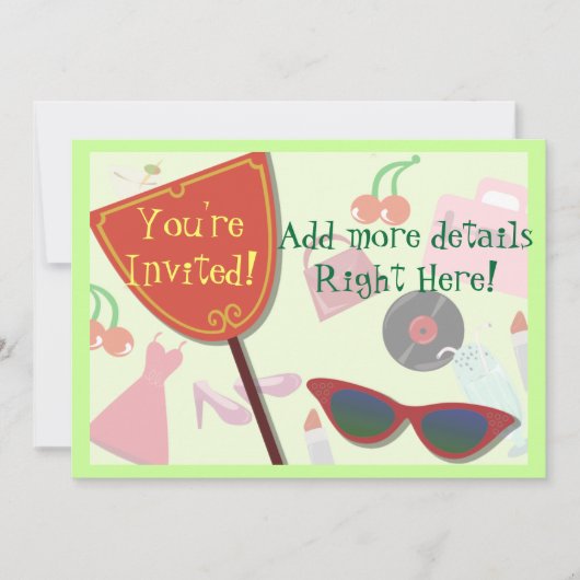 ザグラムライフ 招待状 (正面)