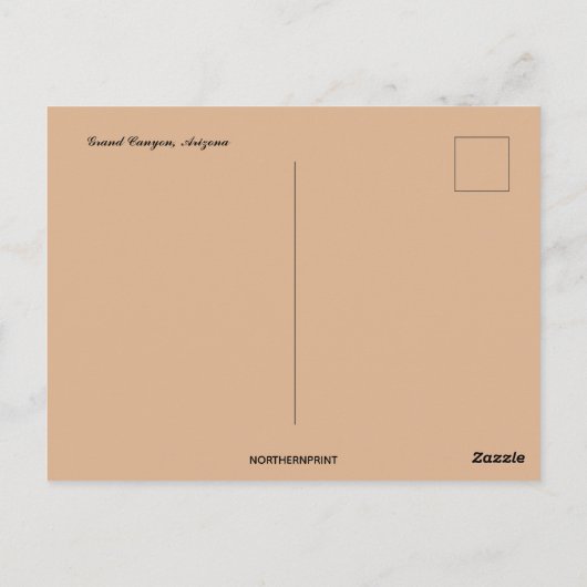 ザグランドキャ威厳のあるニオンアリゾナ ポストカード (裏面)