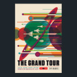 ザグランドツアーヴィンテージ宇宙旅行ポスター ポスター<br><div class="desc">一生に一度の休暇で楽しむ重力の魅力を体験。NASAのボイジャーの任務は、システムの壮大なツアーのために、外惑星の175年に1回の整列を利用し太陽のた。この双子の宇宙船は、木星、土星、天王星、海王星に関する詳細を明らかにした。各惑星の重力を使って次の目的地に送り出した。ボイジャーは、ガリレオからジュピターへのステージ、カッシーニからサターンへのミッションなど、野心的な探査機のミッションを設定した。今日では、両方のボイジャー宇宙船は我々のシステムの遠い範囲から貴重な科学を返し続け太陽のている。NASA/JPL-Caltechの厚意。</div>