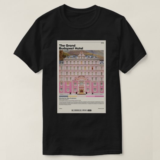 ザグランドブダペストホテルウェスアンダーソン.png tシャツ (デザイン正面)
