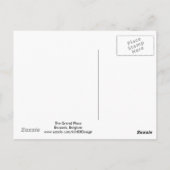 ザグランドプレイス – ブリュッセル，ベルギーはがき ポストカード (裏面)