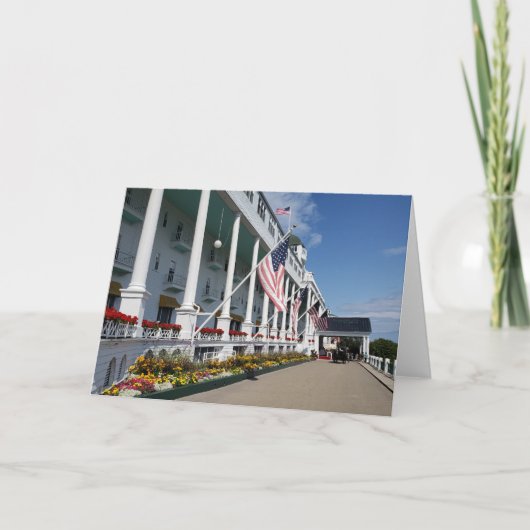 ザグランドホテルオンマッキナックアイランドミシガン ノートカード (正面)