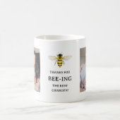 ザグラン最高のパ | シンプルかわいいビーと写真 コーヒーマグカップ (中央)