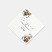 ザグラードエレガント春フローラ スタンダードカクテルナプキン (角)