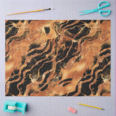 ザグリッタータイガーシリーズデザイン#12 薄葉紙 (クラフト)