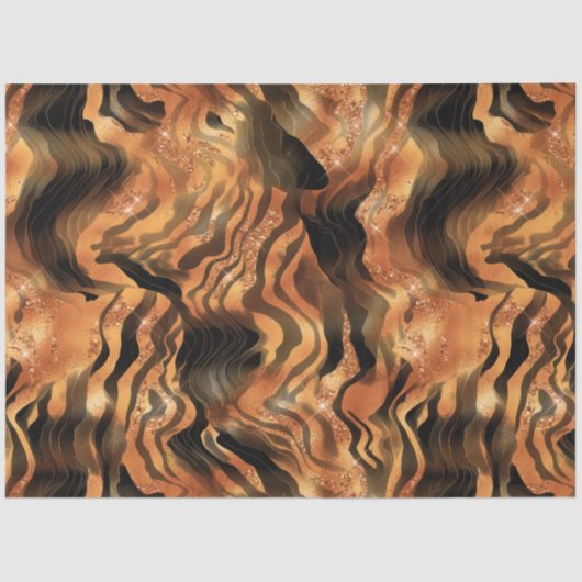 ザグリッタータイガーシリーズデザイン#7 薄葉紙 (正面)