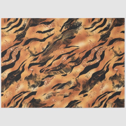 ザグリッタータイガーシリーズデザイン#9 薄葉紙 (正面)